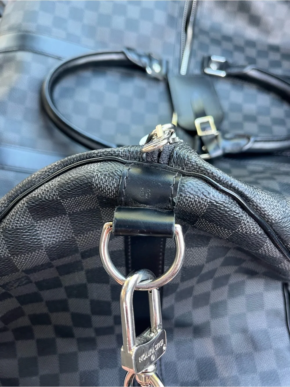 Louis Vuitton Keepall Bandouliére 55 - Damier Graphite Canvas